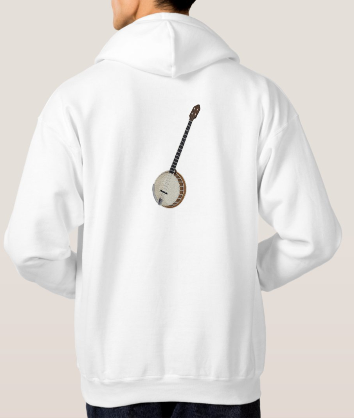 Beyond vision Musical Instruments [ Banjo] / [5.87"(w) x 9.2"(h)] embroidered iron-on patch