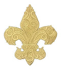 Luxurious Baroque Fleur de Lis [] / (5.52" x 7.8") Made in US embroidered iron-on patch
