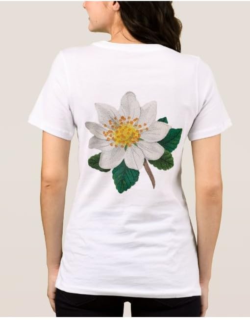 Iris Flower Mountain Avens Embroidered Iron on/Sew Patch (5.94" x 5.86")