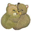 Nature Weaved in Threads, Baby Animal Kingdom [Autumn Cozy Cuddlers - Bears] [] / 5.58" x 4.76"] [] embroidered iron-on patch