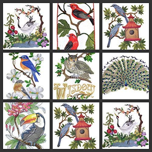 Nature Weaved in Threads, Amazing Birds Kingdom [Victorian Birdcage with Doves ] [Custom and Unique] Embroidered Iron on/Sew Patch (7.48" x 5.85") [Made in USA]