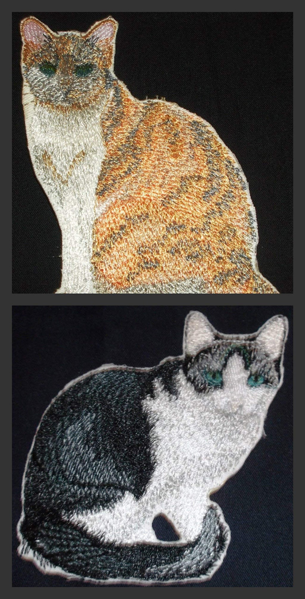 Amazing Custom Cat Portraits [Trixie Cat] Embroidered Iron On/Sew Patch (4.5" x 4") Made in USA]