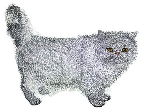 Amazing Custom Cat Portraits [Persian Cat] Embroidered Iron On/Sew Patch (4.86" x 6.26") Made in USA]