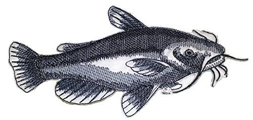 Nature's Bounty Beautiful Custom Fish Sketch [Yellow Bullhead Fish ] Embroidered Iron On/Sew Patch (6.8" x 4") Made in USA