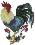 Nature Weaved in Threads, Rooster [ Asian Rooster ] [] / (6" x 4.85") [] embroidered iron-on patch