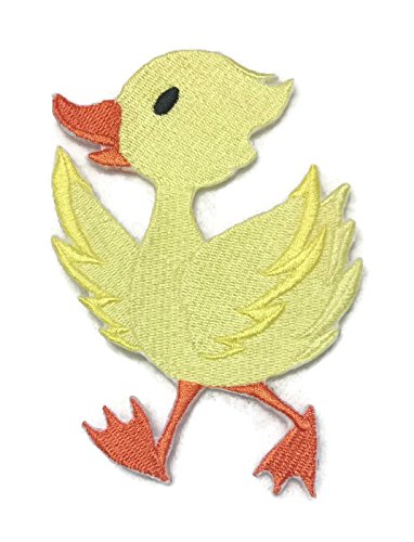 Parche bordado para planchar o coser con diseño de pato [personalizado y único], tejido en hilos, de la naturaleza [10 x 8,6 cm] [Hecho en EE. UU.]