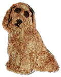 Cocker Spaniel (4.5" x 4") embroidered iron-on patch