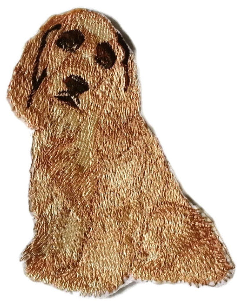 Impresionantes retratos de perros personalizados [Cocker Spaniel] Parche bordado para planchar o coser [11,4 cm x 10 cm] Hecho en EE. UU.