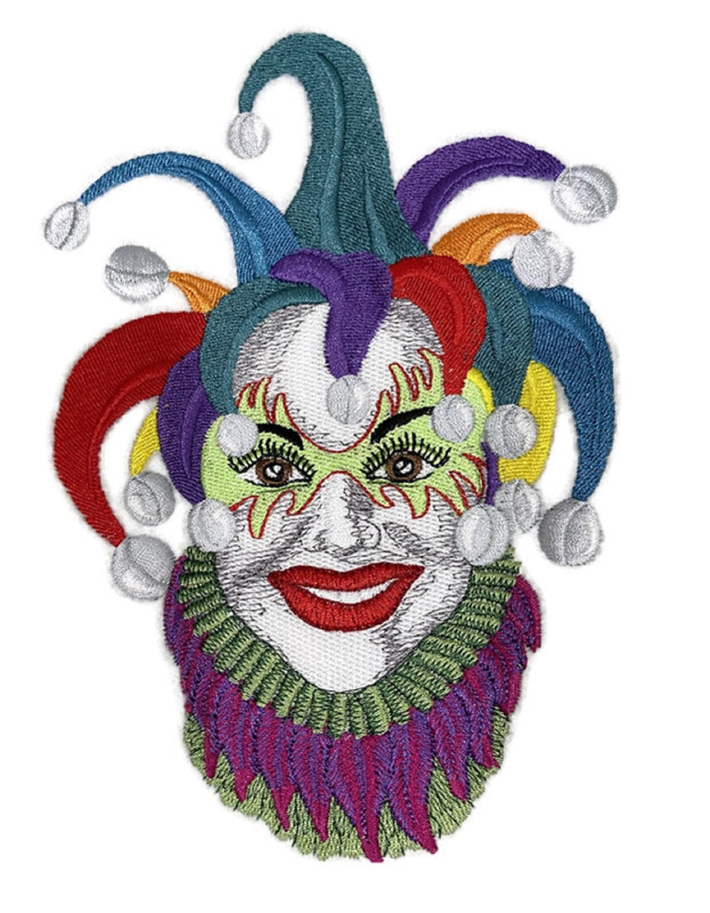 Parche bordado personalizado "Jester" de Beyond Vision para planchar o coser [5,02" x 7"]