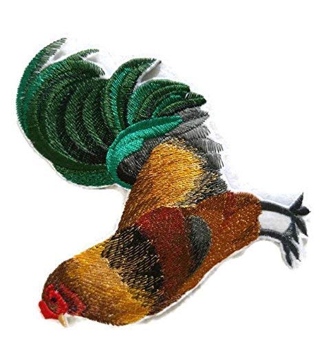 Nature Weaved in Threads, Amazing Rooster [ American Rooster ] [Custom and Unique] Embroidered Iron on/Sew Patch (5.5" x 5.42") [Made in USA]