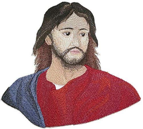 BeyondVision Custom and Unique Jesus of Nazareth Embroidered Iron on/Sew Patch (8" x 8") [Made in USA]