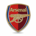 Arsenal FC Embroidered Patch – White Background
