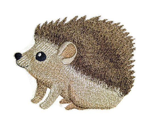 Nature Weaved in Threads, Amazing Baby Animal Kingdom [Baby Hedgehog] [Custom and Unique] Embroidered Iron on/Sew Patch (4" x 3.15") [Made in USA]