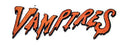 Classic Word Vampires (6.93" x 2.53") embroidered iron-on patch