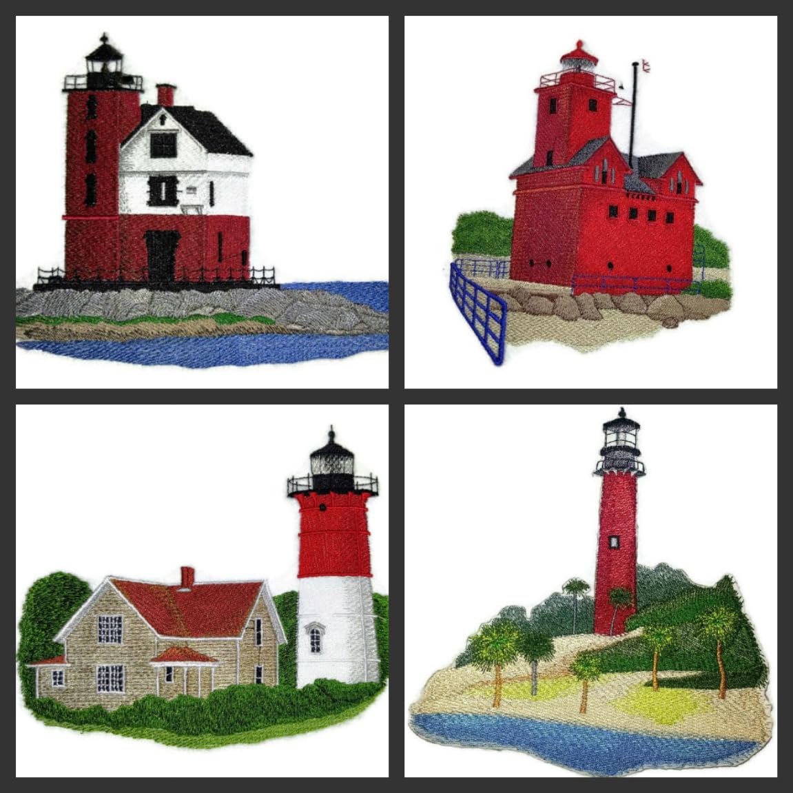 Parche bordado termoadhesivo "Capitán Veo la Luz", personalizado y único, para faro [Faro Old Point Comfort (Virginia)] [23,1 cm x 17,5 cm]