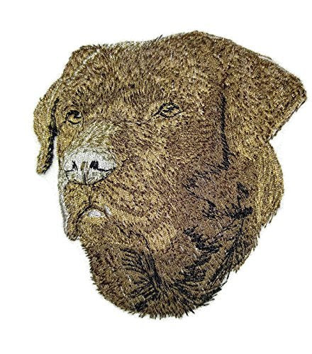 Amazing Dog Faces [Labrador Retriever Brown] Embroidery Iron On/Sew Patch (4" x 3.7")[Made in USA]