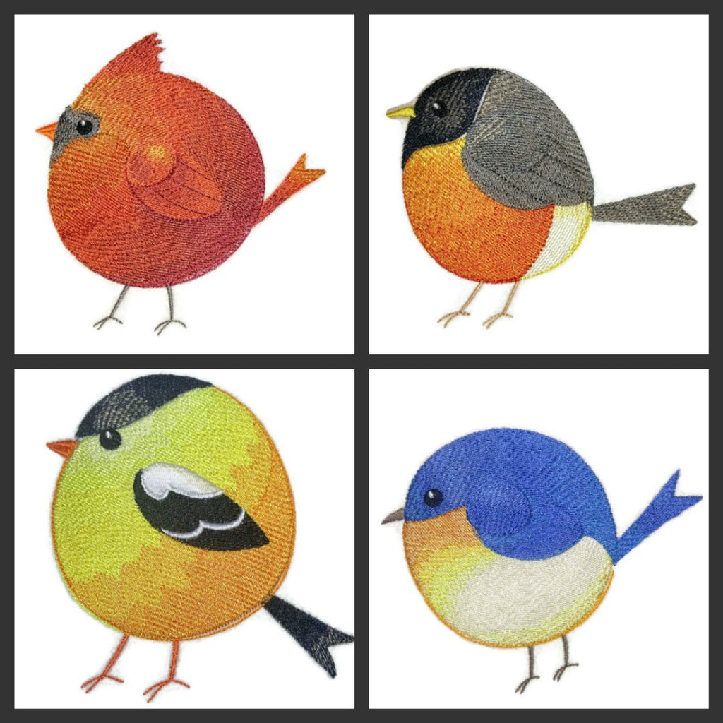 Naturaleza entretejida en hilos, el increíble reino de los pajaritos [Pájaro azul gordito] [Personalizado y único] Parche bordado para planchar o coser [11,8 cm x 12,2 cm] [Hecho en EE. UU.]