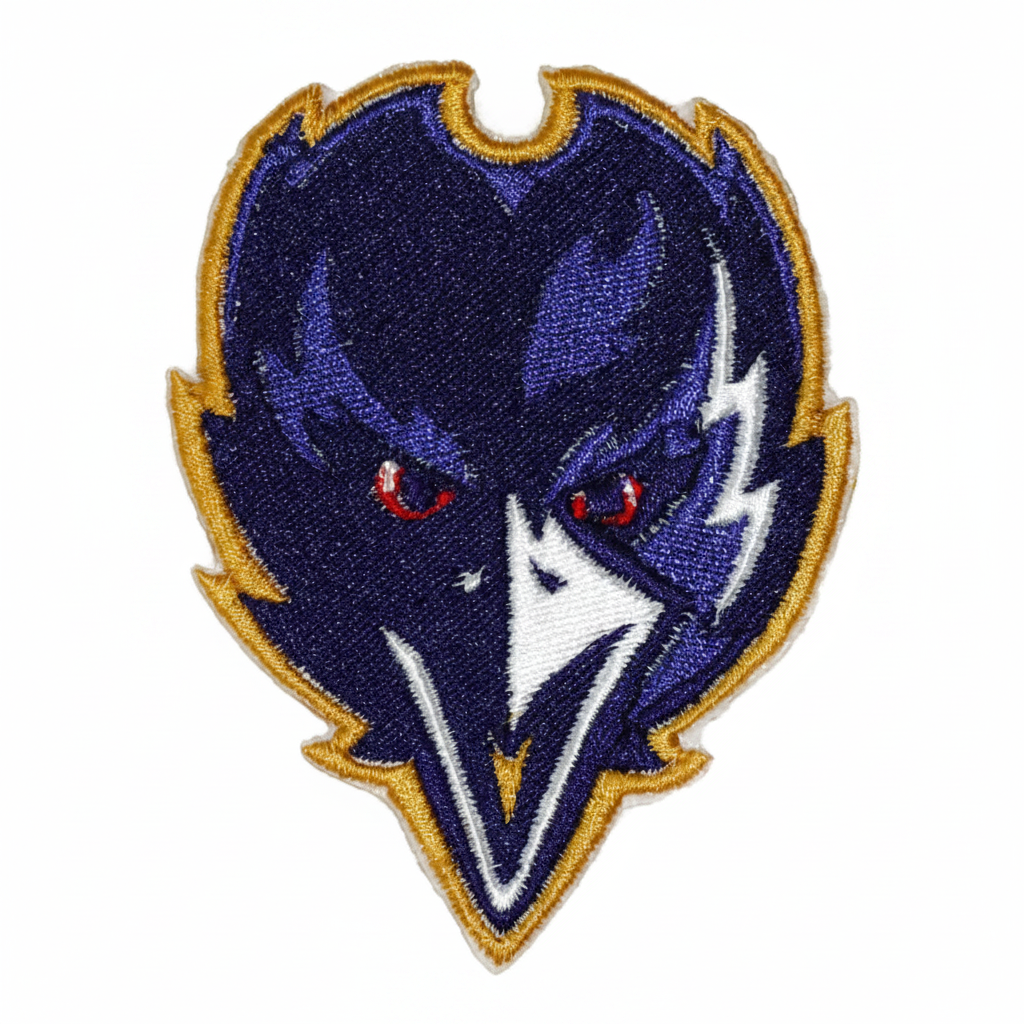 Baltimore Ravens Bird Face Embroidered Patch