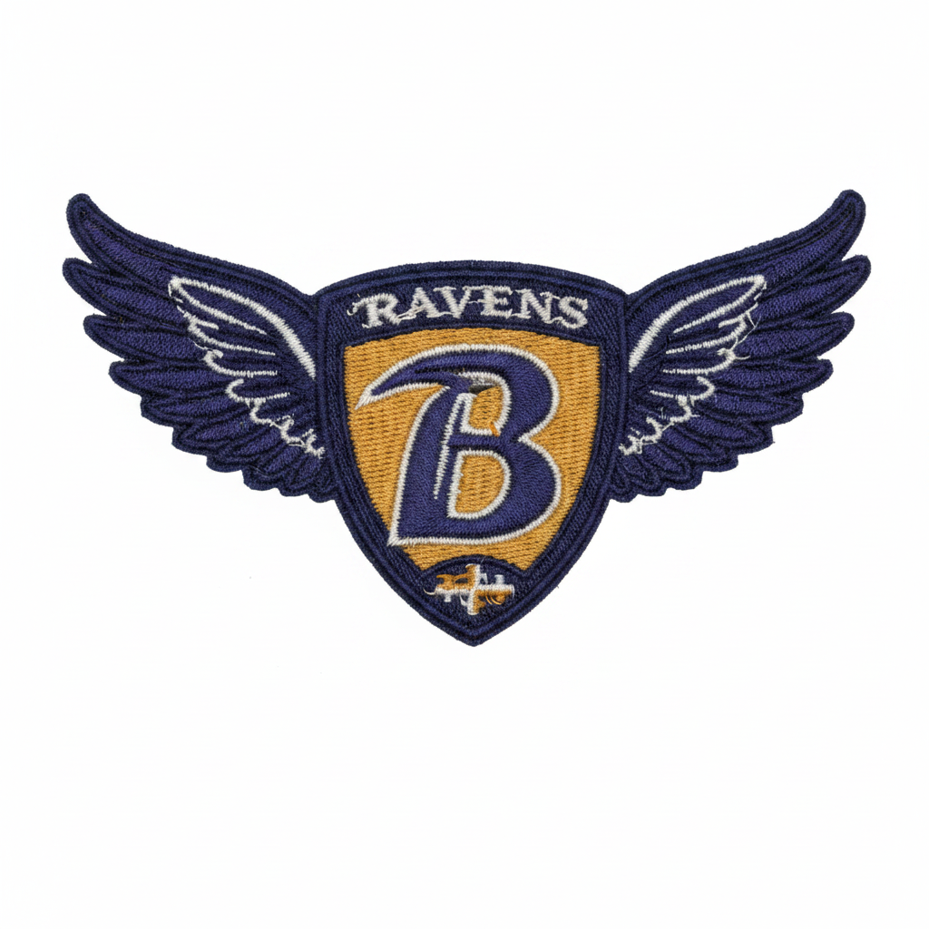 Baltimore Ravens Winged Shield Embroidered Patch