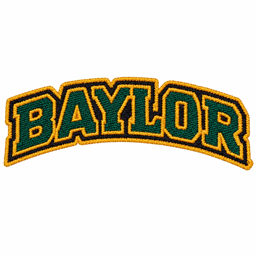 Baylor lettering patch cleanup