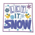 Nature Weaved in Threads, Let It Snow Birds ] / (4.86" x 4.86") [] embroidered iron-on patch