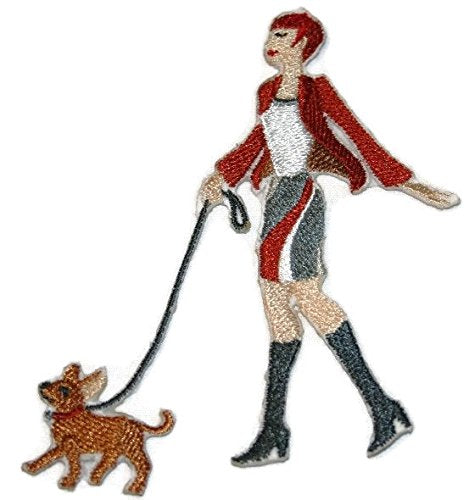 BeyondVision Amazing Custom Dog [A Walk in The Park - Chihuahua Dog] Embroidered Iron On/Sew Patch (5" x 5.5")[Made in USA]