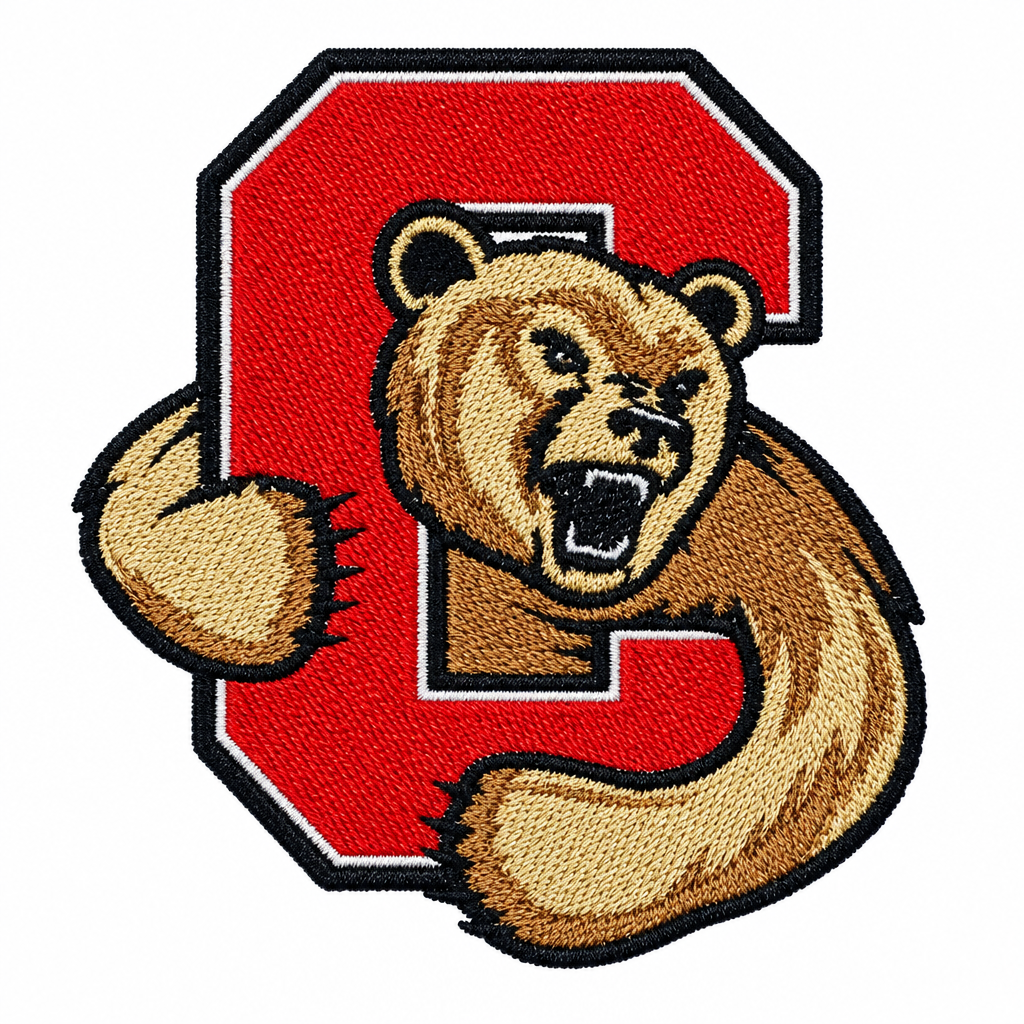 Bear and red letter patch