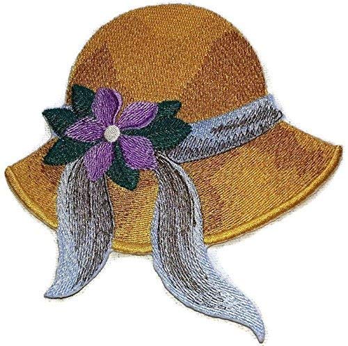 Custom and Unique Victorian Hats [Victorian Hat ] Embroidered Iron on/Sew Patch (5.15" x 5.6") [Made in USA]