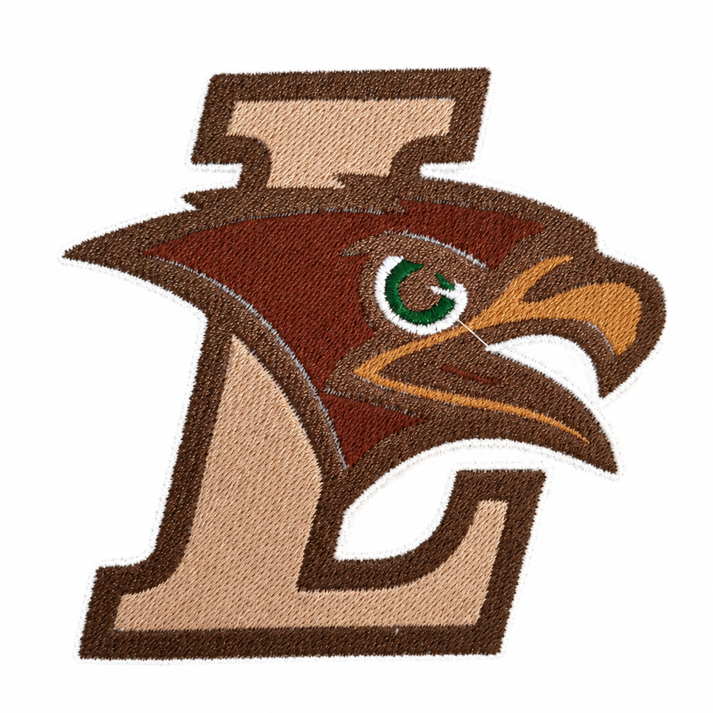 Bird patch with pale light brown L
