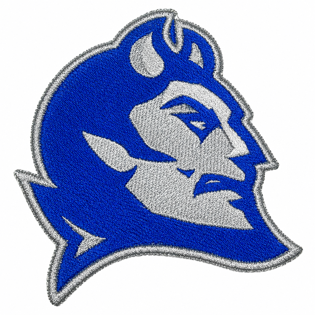 Blue-and-silver patch primary image
