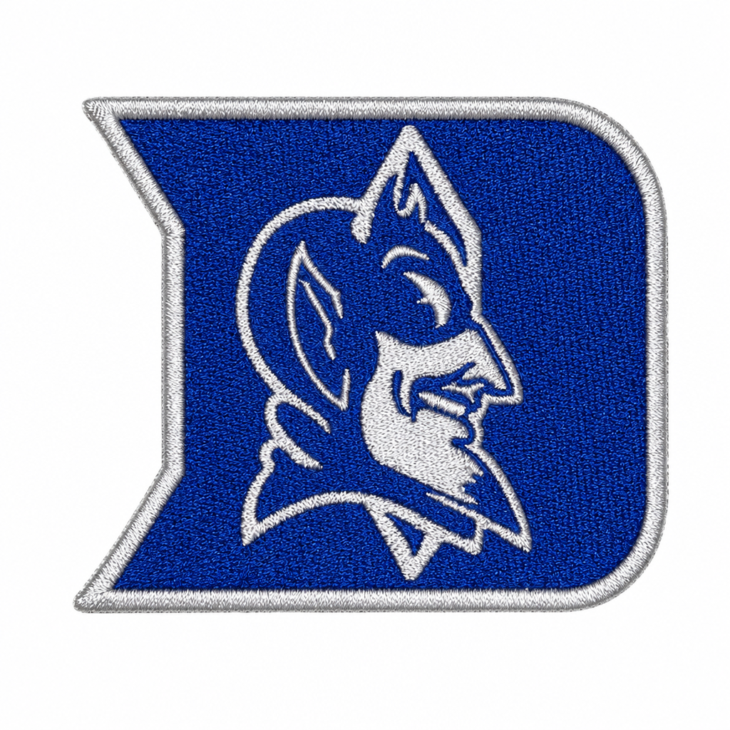 Blue devil patch photo cleanup