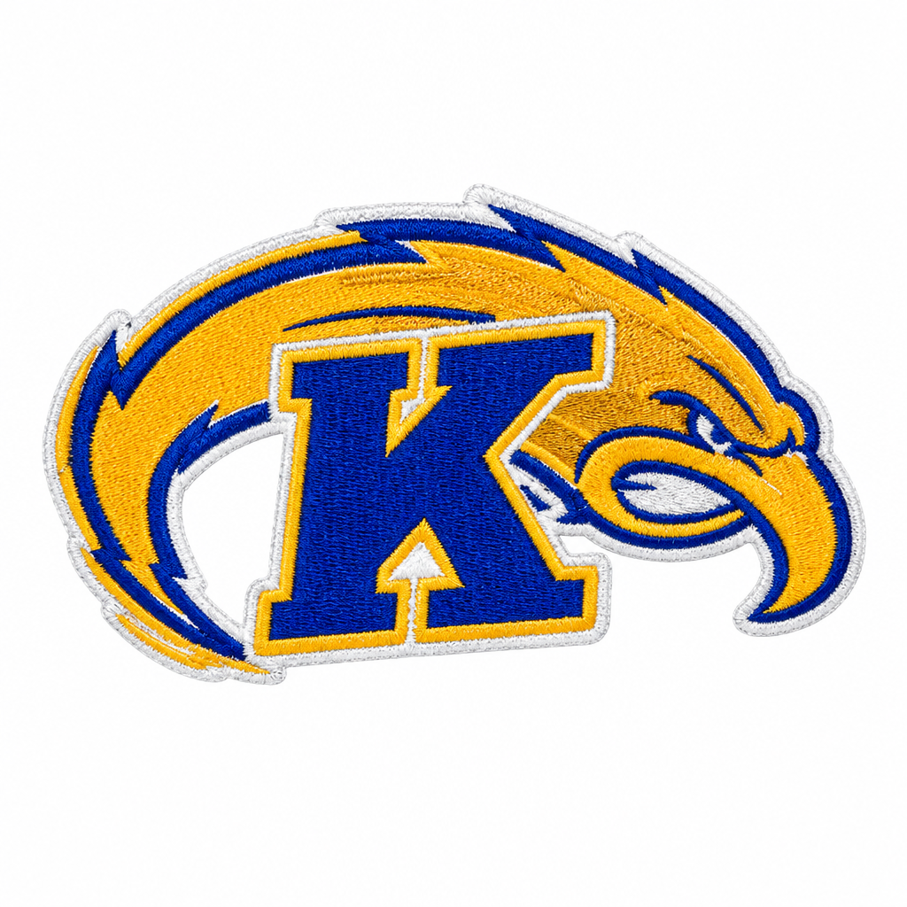 Blue K and bird patch