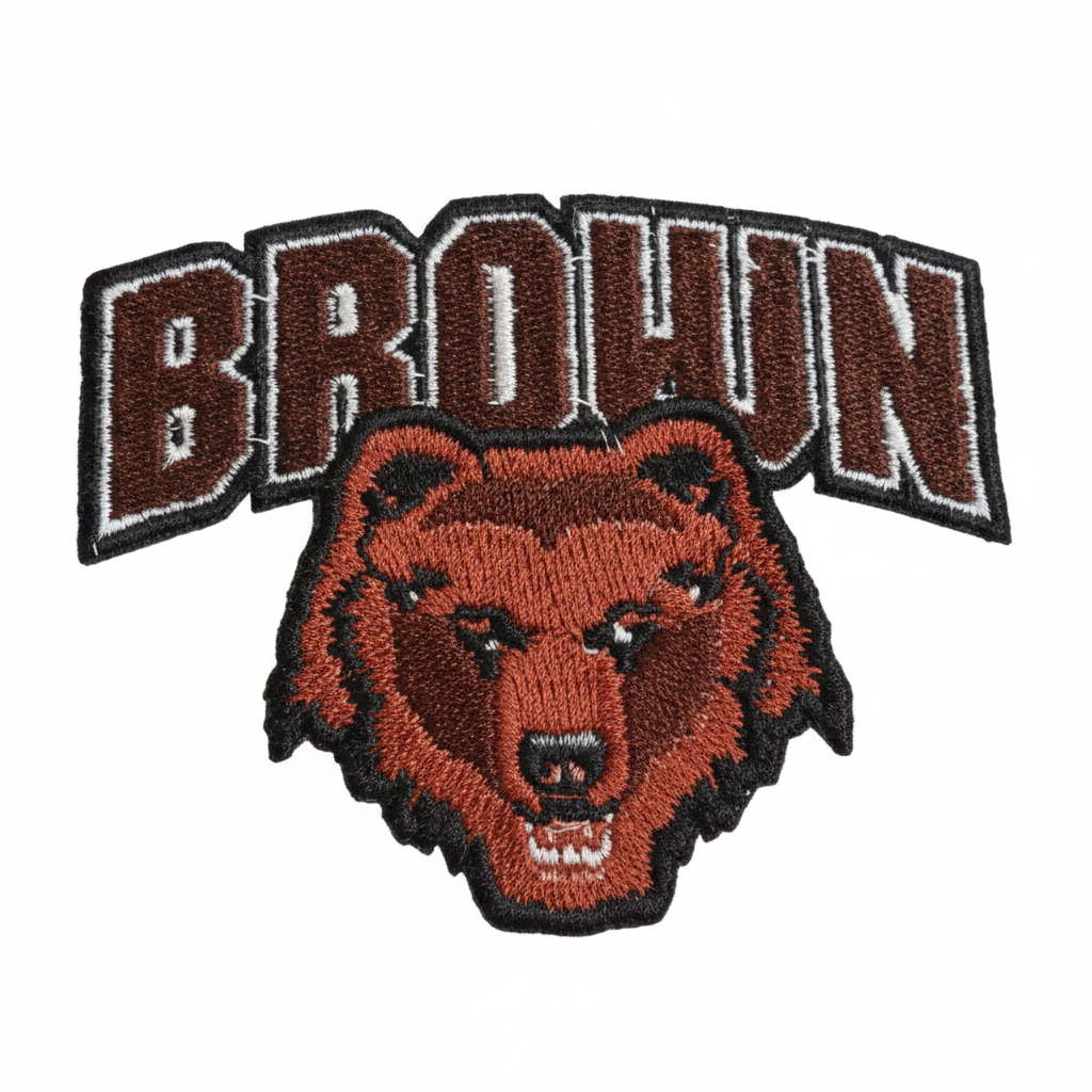 Brown Bears Embroidered Patch