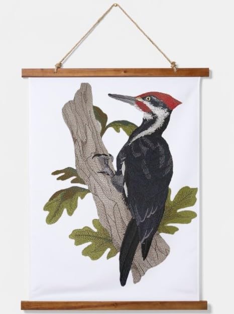 Beyond Vision Custom Bird Pileated Woodpecker Embroidery Iron On/Sew Patch (6.89" x 9.49")