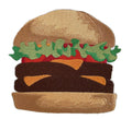 Lets go Outback for BBQ Apron Design [Cheeseburger Fantasy ] / (5.28" x 4.86") embroidered iron-on patch