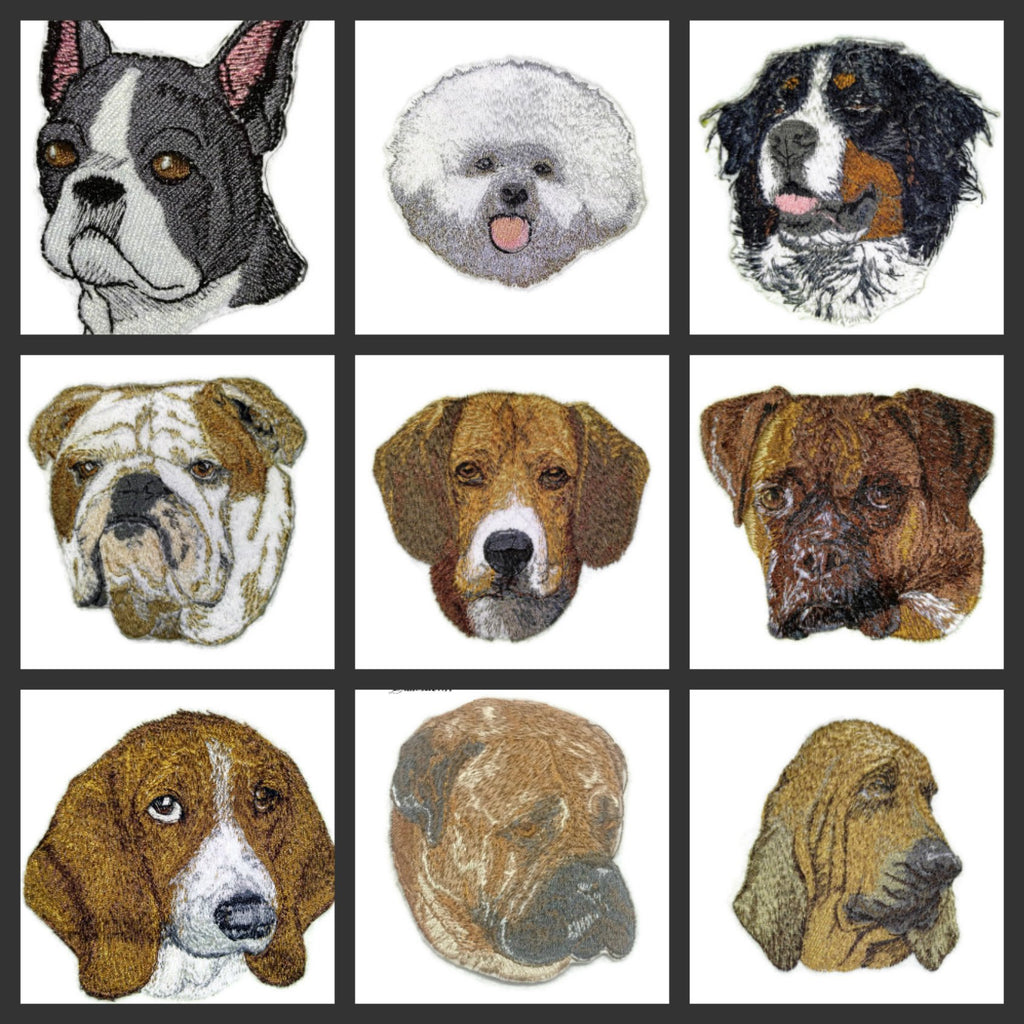 Amazing Custom Dog face Portraits [ Bullmastiff ] Custom and Unique] Embroidered Iron on/Sew Patch (3.5" x 4") [Made in USA]