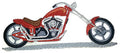 Chopper (6.61" x 2.85") embroidered iron-on patch