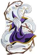 Magical Wizards Collection [ Wizard in Fantasy Garden ] / [ 585 * 8.8 ] [] embroidered iron-on patch