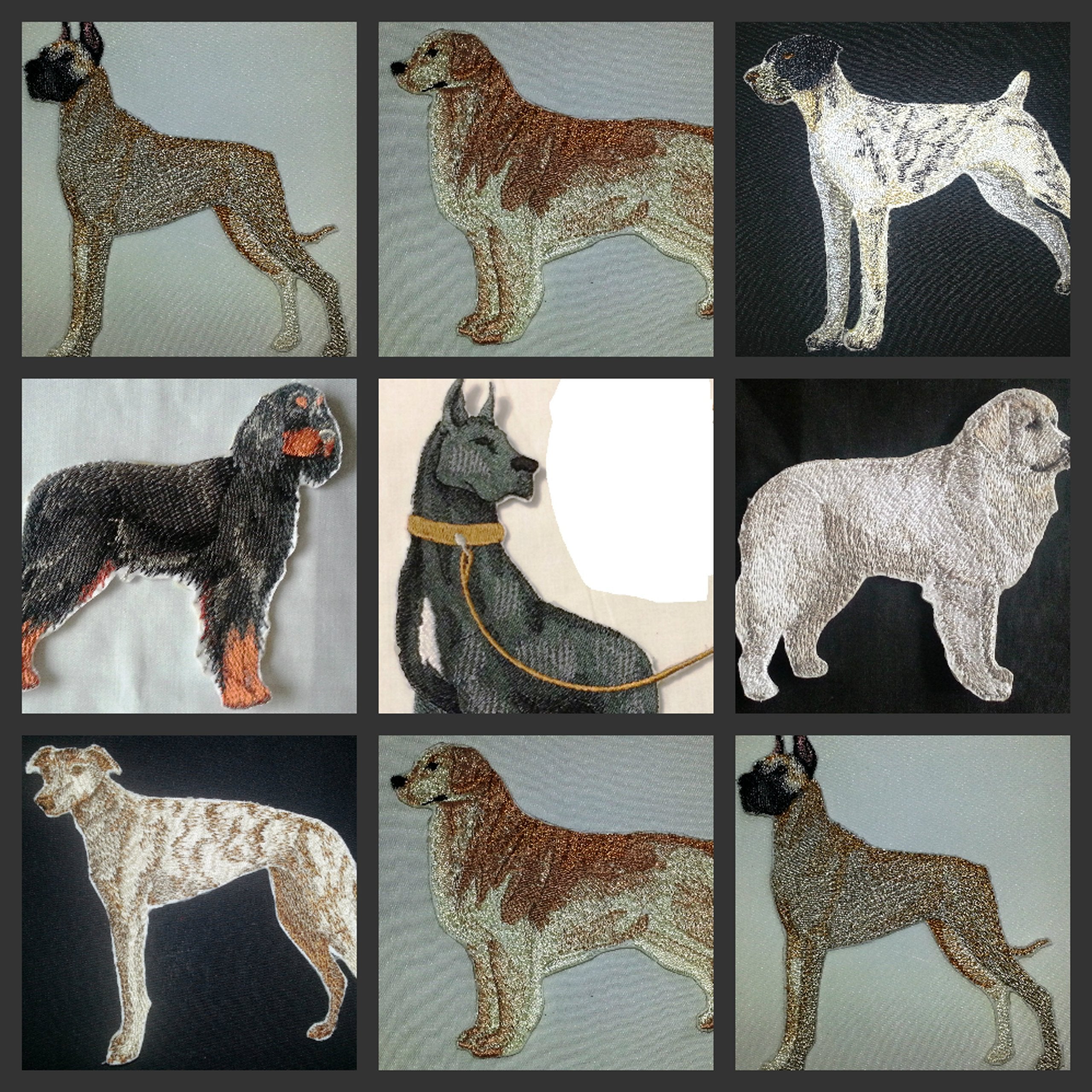 Amazing Custom Dog Portraits [Golden Retriever ] Embroidery Iron On/Sew Patch (5.4" x 4.8")[Made in USA]
