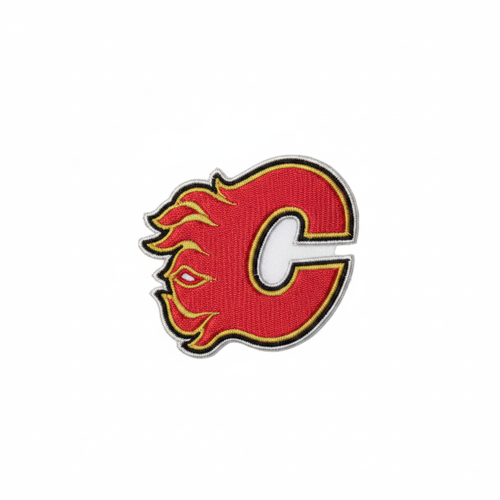 Calgary Flames Patch - White Background