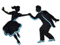 BeyondVision Let's Dance [Swing Silhouette Right Posture] / (7.78" x 5.4") [] embroidered iron-on patch
