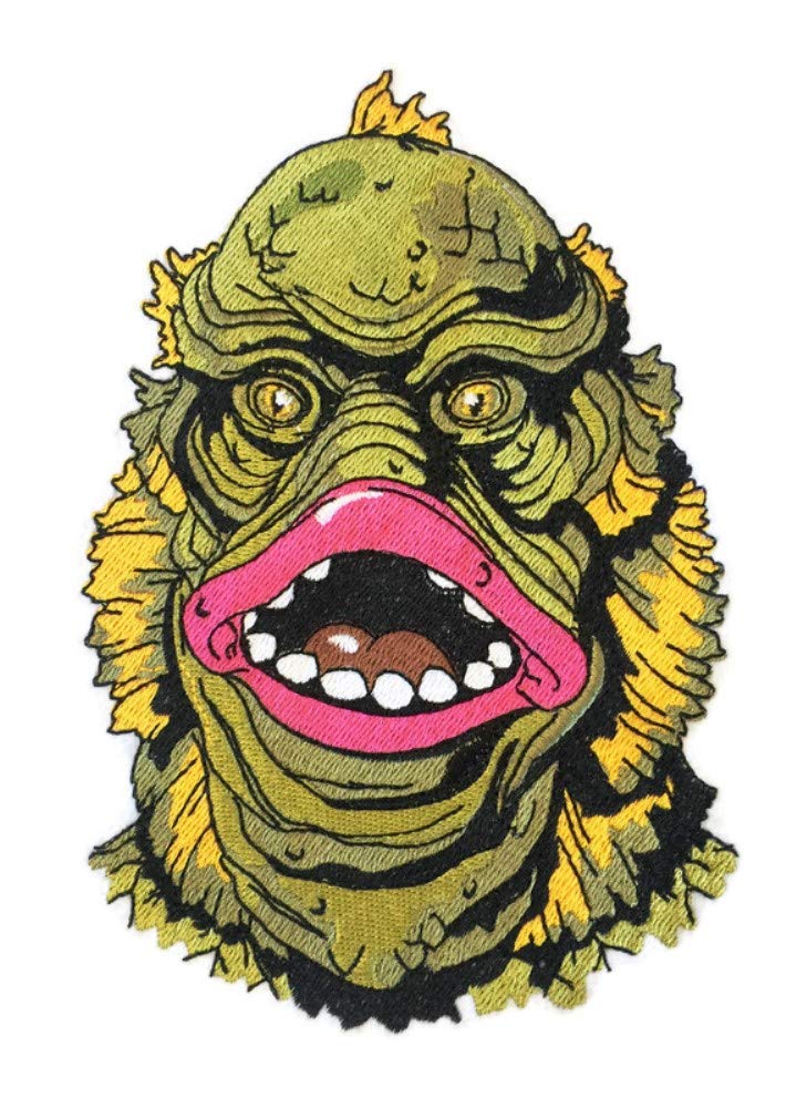 Custom and Unique Happy Halloween [Classic Monster Portraits-10] Embroidered Iron on/Sew patch (7.8" x 5.2") [Made in USA]