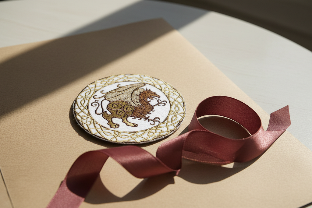 Celtic Gryphon Patch - Gift