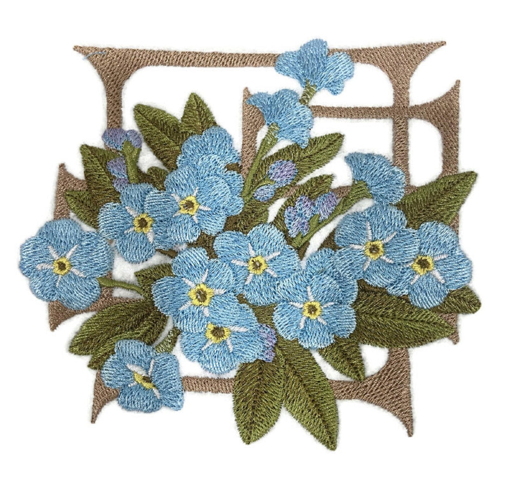 Set of 3 Blooming Garden & Floral Applique 3-Pack Embroidered Patches | Iron-On or Sew-On Appliques for Jackets, Vests & DIY Crafts Component