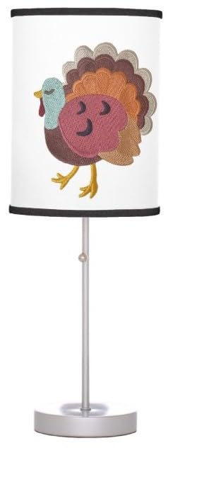 Happy Thanksgiving (Turkey Trot) Custom and Unique Embroidered Iron on/Sew Patch (4.87' x 5.21')