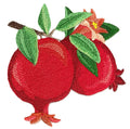 Beyond Vision Custm Fruit Pomegranate Fruit Accent / (4.96" x 4.89") embroidered iron-on patch