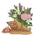 Ocean Calling [ Ocean Bouquet ] / (5.5" x 5") ] embroidered iron-on patch