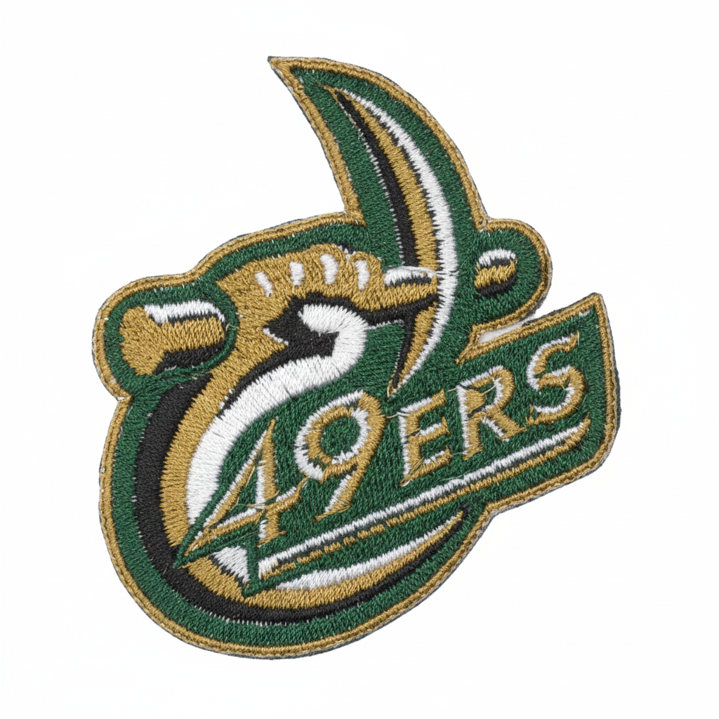 Charlotte 49ers Embroidered Patch — Studio White