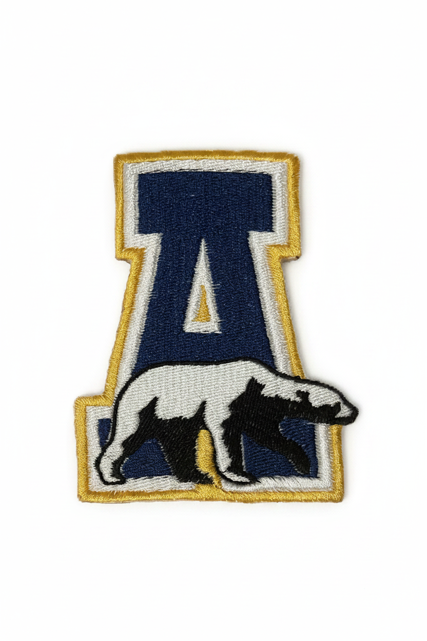 Alaska Nanooks embroidered iron-on patch