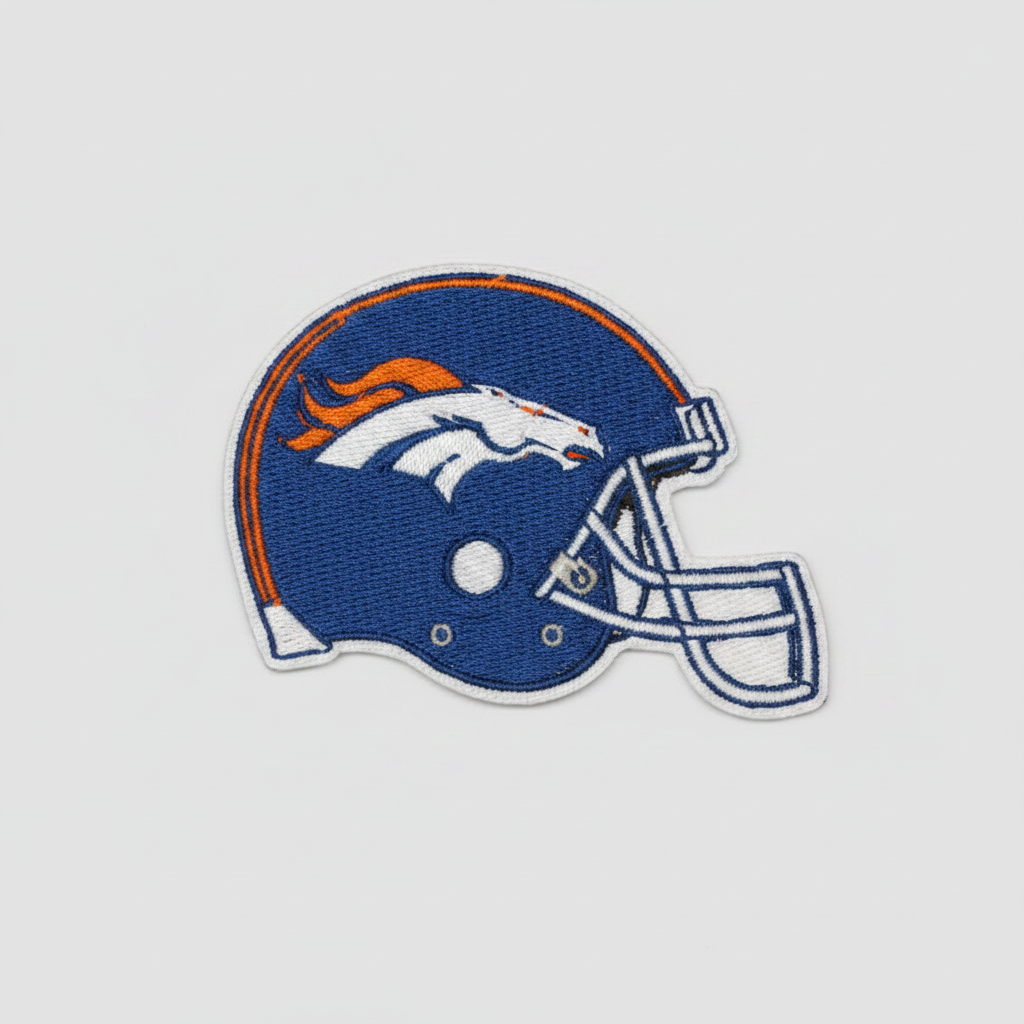 Cleaned and resized Broncos helmet patch